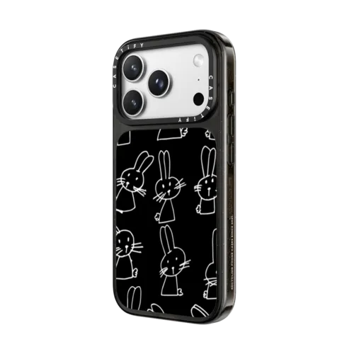 Bunny Phone by Matthew Langille | iPhone 18 Pro Max / Impact Case MagSafe Compatible - Glossy / Glossy Black | Image 2