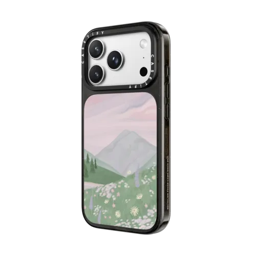 Twilight Mountains by Ivory Paper Co | iPhone 18 Pro Max / Impact Case MagSafe Compatible - Glossy / Glossy Black | Image 2