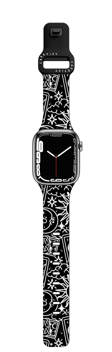 Tarot Galaxy by Chiara LB art | Apple Watch Series 11 & 12 (46mm) / Impact Band / Black | Image 1
