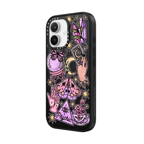 Whimsical Witch by Chiara LB art | iPhone 17 / Impact Case MagSafe Compatible / Matte Black | Image 2