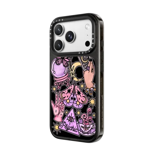 Whimsical Witch by Chiara LB art | iPhone 18 Pro / Impact Case MagSafe Compatible - Glossy / Glossy Black | Image 2