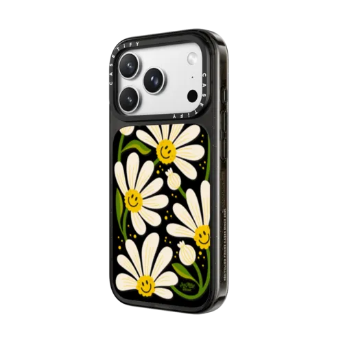 90s Daisy | iPhone 18 Pro Max / Impact Case MagSafe Compatible - Glossy / Glossy Black | Image 2