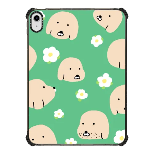 FLOWER DOG BY NAMSEE | iPad 10.9-inch (10th gen) / iPad Impact Case / Black | Image 1