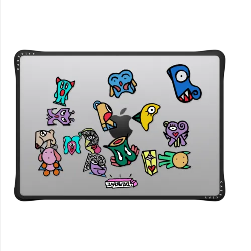 ZiBEZI Sticker Macbook Case | MacBook Pro 14-inch (M1 - M5) / MacBook Impact Case / Black | Image 2
