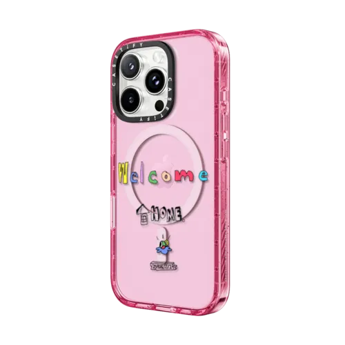 ZiBEZI Welcome Home Case | iPhone 16 Pro Max / Impact Case MagSafe Compatible / Pink Fizz | Image 2