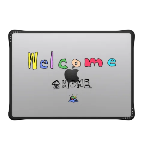 ZiBEZI Welcome Home Macbook Case | MacBook Pro 14-inch (M1 - M5) / MacBook Impact Case / Black | Image 2