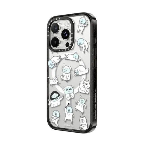 Ghost Door Stickers | iPhone 16 Pro Max / Impact Case MagSafe Compatible / Black | Image 2