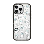 Ghost Door Stickers | iPhone 16 Pro Max / Impact Case MagSafe Compatible / Black | Image 1
