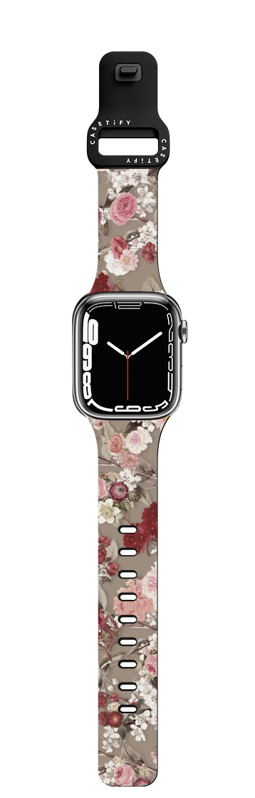 VINTAGE FLOWER MONDAY | Apple Watch Series 7-9 (45mm) / Impact Band / Black | Image 1