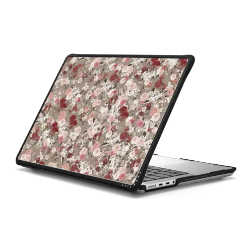 VINTAGE FLOWER MONDAY | MacBook Pro 14-inch (M1 - M5) / MacBook Impact Case / Black | Image 1