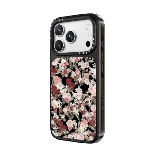 VINTAGE FLOWER MONDAY | iPhone 18 Pro Max / Impact Case MagSafe Compatible - Glossy / Glossy Black | Image 2