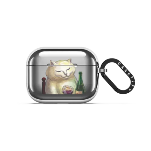 red wine | AirPods Pro 3 / Earbuds Mirror Case / Silver | Image 1