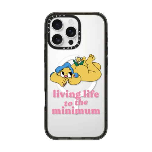 Living Life to the Minimum | iPhone 16 Pro Max / Impact Case MagSafe Compatible / Black | Image 1
