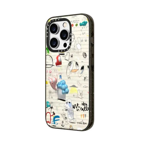 Art Notes: ART IS CALLING | iPhone 14 Pro Max / Impact Case MagSafe Compatible / Black | Image 2