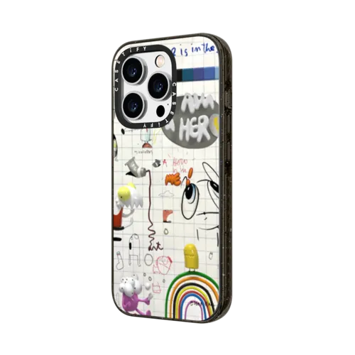 Art Notes: I AM A HERO | iPhone 14 Pro Max / Impact Case MagSafe Compatible / Black | Image 2