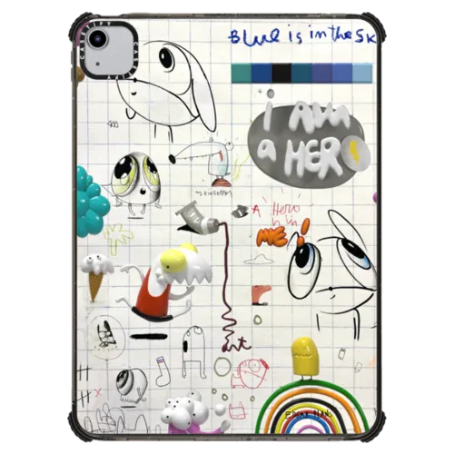 Art Notes: I AM A HERO iPad Case | iPad Air (4th/5th gen) / iPad Impact Case / Black | Image 1