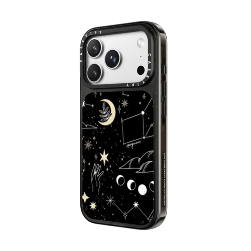 Stargazing by Ivory Paper Co | iPhone 18 Pro Max / Impact Case MagSafe Compatible - Glossy / Glossy Black | Image 2