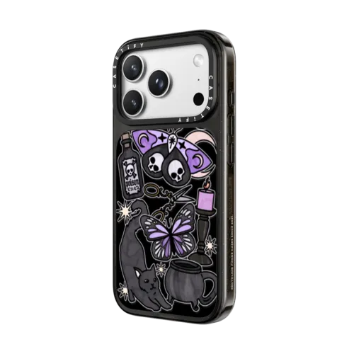 Dark Witch by Chiara LB art | iPhone 18 Pro Max / Impact Case MagSafe Compatible - Glossy / Glossy Black | Image 2