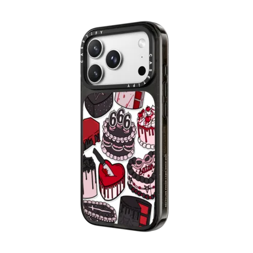 Spooky Cakes by Chiara LB art | iPhone 18 Pro / Impact Case MagSafe Compatible - Glossy / Glossy Black | Image 2