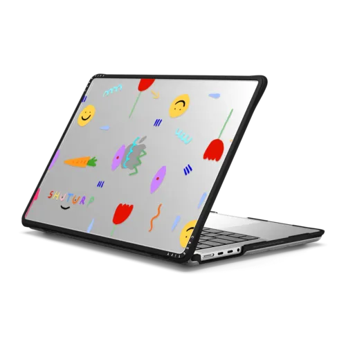 DOODLES | MacBook Pro 14-inch (M1 - M5) / MacBook Impact Case / Black | Image 1