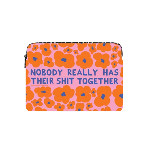 Sh!t Together by LJMA | Small (13") / Impact Laptop Sleeve / Multicolor | Image 1