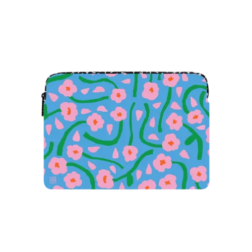 Bubblegum Pansy by LJMA | Small (13") / Impact Laptop Sleeve / Multicolor | Image 1