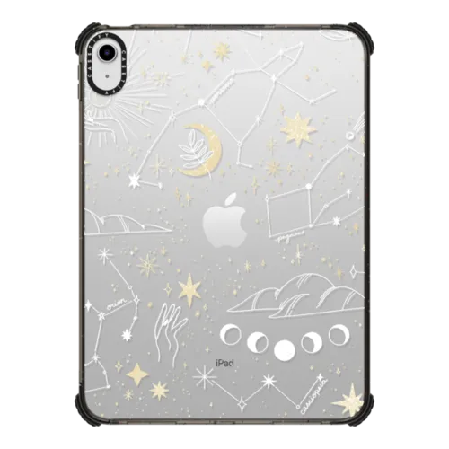 Stargazing by Ivory Paper Co | iPad 10.9-inch (10th gen) / iPad Impact Case / Black | Image 1