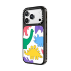 Dan Woodger- Dinosaur Patterns | iPhone 18 Pro Max / Impact Case MagSafe Compatible - Glossy / Glossy Black | Image 2