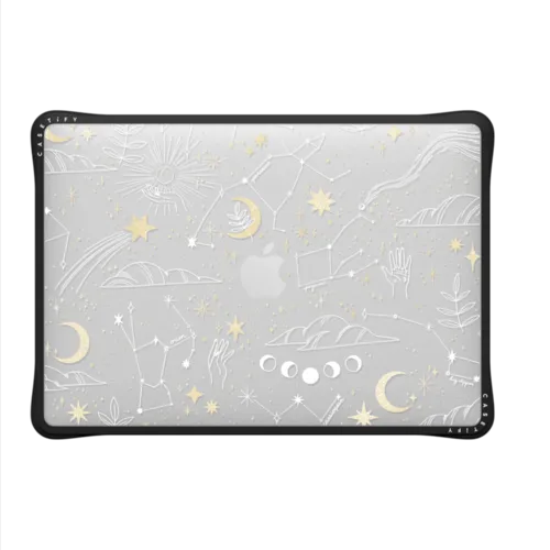 Stargazing by Ivory Paper Co | MacBook Pro 13-inch (M1 / M2 / Intel)  / MacBook Impact Case / Black | Image 2