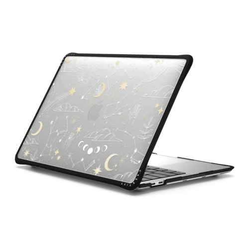 Stargazing by Ivory Paper Co | MacBook Pro 13-inch (M1 / M2 / Intel)  / MacBook Impact Case / Black | Image 1