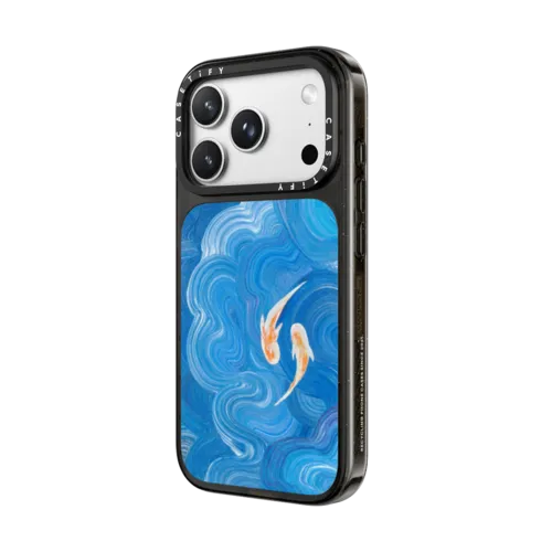 Two Little Koi | iPhone 18 Pro Max / Impact Case MagSafe Compatible - Glossy / Glossy Black | Image 2
