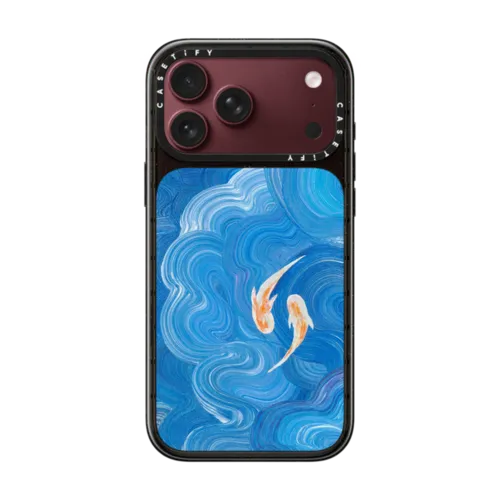 Two Little Koi | iPhone 18 Pro Max / Impact Case MagSafe Compatible - Glossy / Glossy Black | Image 1
