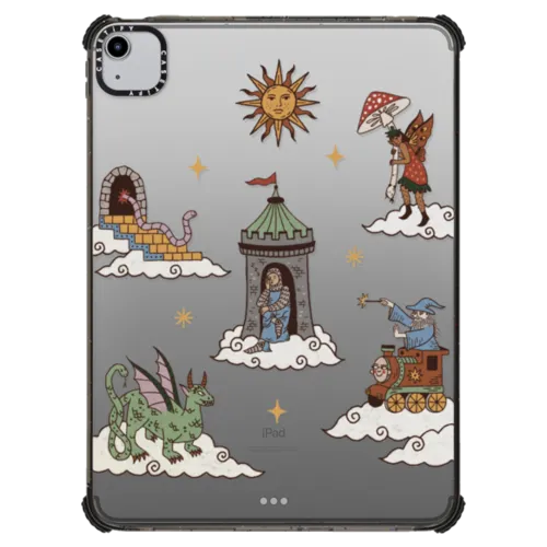 up in the medieval clouds | iPad Air (4th/5th gen) / iPad Impact Case / Black | Image 1