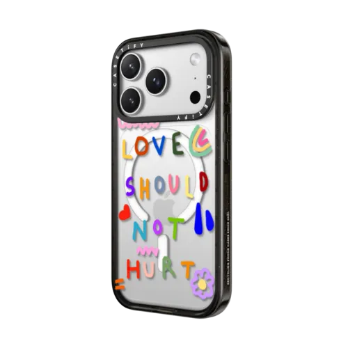 Love Should Not Hurt | iPhone 17 Pro Max / Impact Case MagSafe Compatible / Black | Image 2