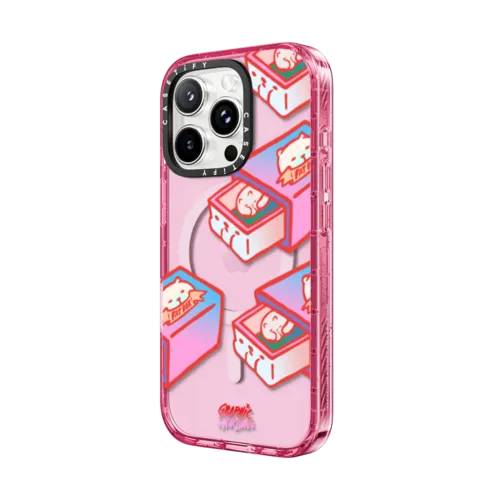 Cat in the box | iPhone 16 Pro Max / Impact Case MagSafe Compatible / Pink Fizz | Image 2