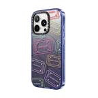Tickets to the UK Phone Case | iPhone 16 Pro Max / Impact Case MagSafe Compatible / Glitter Indigo | Image 2