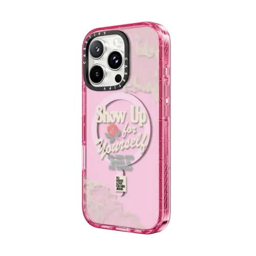 Show Up for Yourself | iPhone 16 Pro Max / Impact Case MagSafe Compatible / Pink Fizz | Image 2