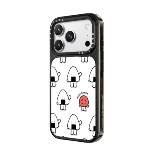 Onigiri&Umeboshi Monogram by FURIIRAKUN | iPhone 18 Pro Max / Impact Case MagSafe Compatible - Glossy / Glossy Black | Image 2