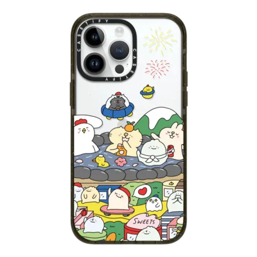 FRIENDS PLANET JOURNEY by Grace Kam | iPhone 14 Pro Max / Impact Case / Black | Image 1