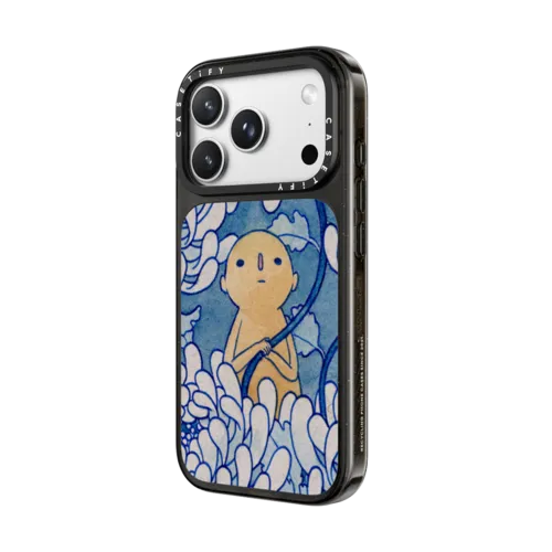 Blue Chrysanthemum | iPhone 18 Pro Max / Impact Case MagSafe Compatible - Glossy / Glossy Black | Image 2