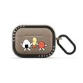 Onigiri&Umeboshi Tempura by FURIIRAKUN | AirPods Pro 2 / Earbuds Bounce Case / Matte Taupe | Image 1