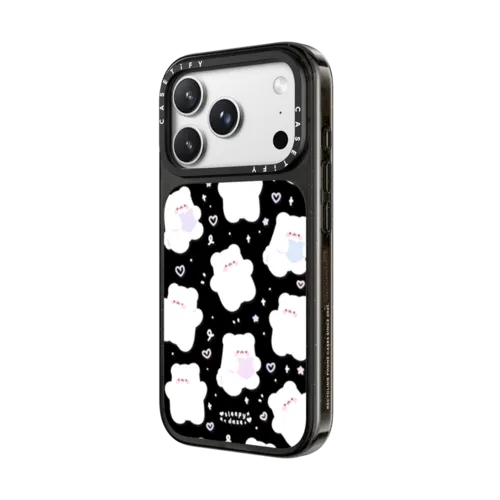 mochi doodles by sleepydaze | iPhone 18 Pro Max / Impact Case MagSafe Compatible - Glossy / Glossy Black | Image 2