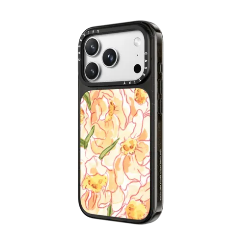 Elegant Floral | iPhone 18 Pro Max / Impact Case MagSafe Compatible - Glossy / Glossy Black | Image 2