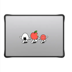 Onigiri&Umeboshi with Apple by FURIIRAKUN | MacBook Pro 14-inch (M1 - M5) / MacBook Impact Case / Black | Image 2