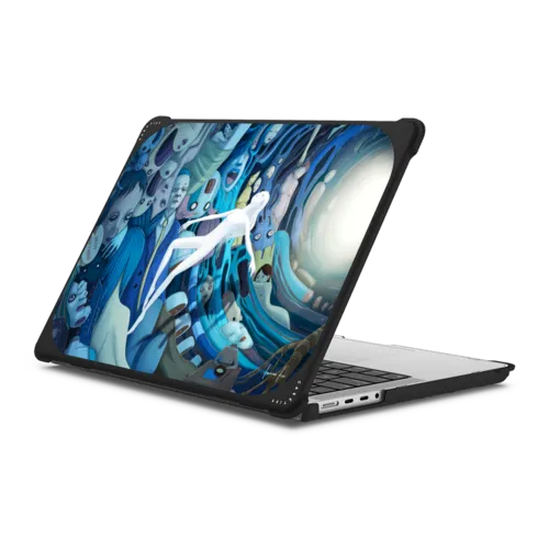 Half-Lived MacBook Case | MacBook Pro 14-inch (M1 - M5) / MacBook Bounce Case / Black | Image 1
