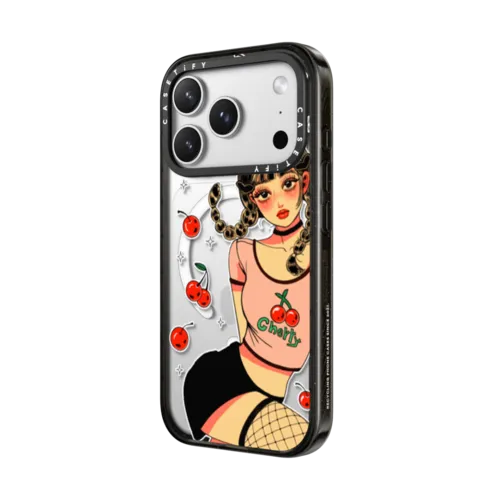 CHERRY CHERRY BY DAHYE | iPhone 17 Pro Max / Impact Case MagSafe Compatible / Black | Image 2
