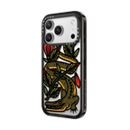 In a While Crocodile by Chris Costa | iPhone 17 Pro Max / Impact Case MagSafe Compatible / Black | Image 2
