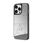 Eternity | iPhone 14 Pro Max / Mirror Case MagSafe Compatible / Silver on Black | Image 2