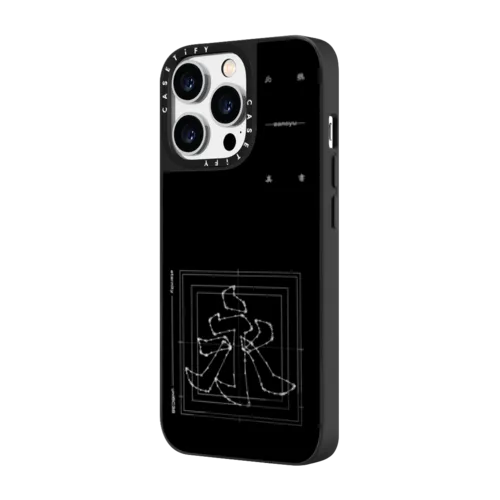 Eternity | iPhone 14 Pro Max / Mirror Case MagSafe Compatible / Silver on Black | Image 2