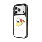 Onigiri&Umeboshi Flying Tempura by FURIIRAKUN | iPhone 18 Pro Max / Impact Case MagSafe Compatible - Glossy / Glossy Black | Image 2